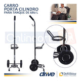 Carrito Porta Cilindro De Oxigeno 680 Litros Drive Medical