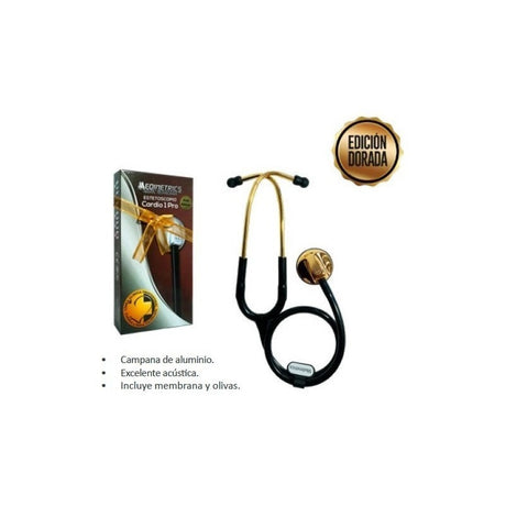 Estetoscopio Adulto Cardio Pro 1 5764 Medimetrics Oro Gold