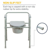 Silla Comodo 3 En 1 Wc Silla Ducha Aumento Baño Adultos Mayores Medicalstore Confrtable Plegable