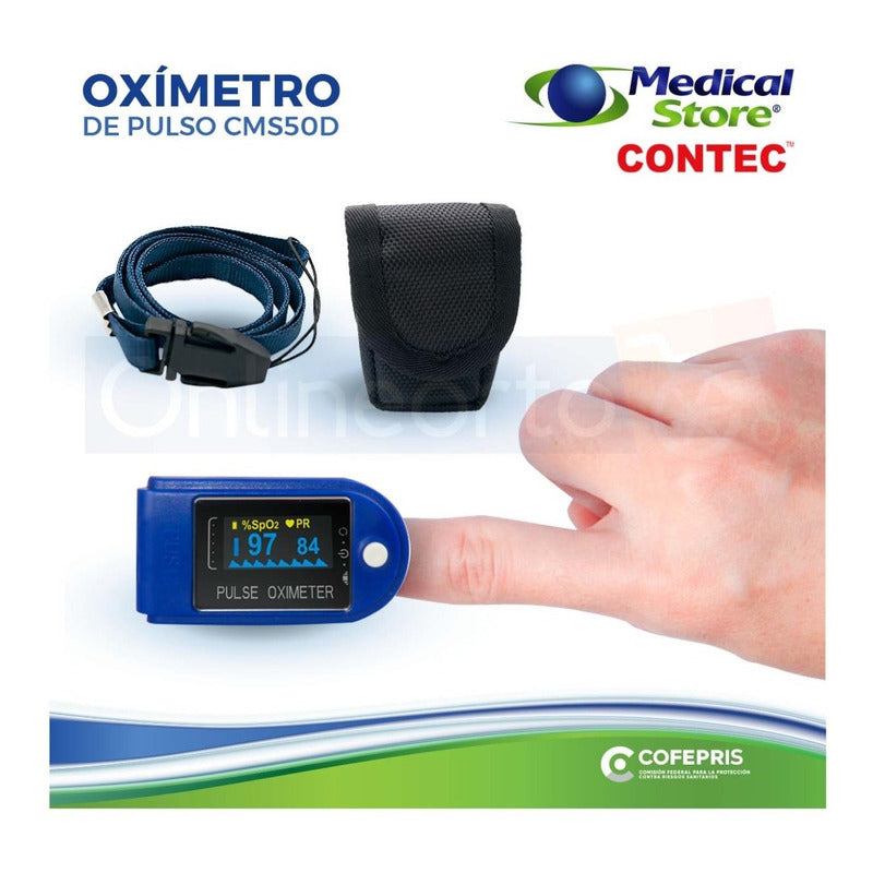 Oximetro De Pulso Monitor Medico Adulto Pediatrico Ms Contec