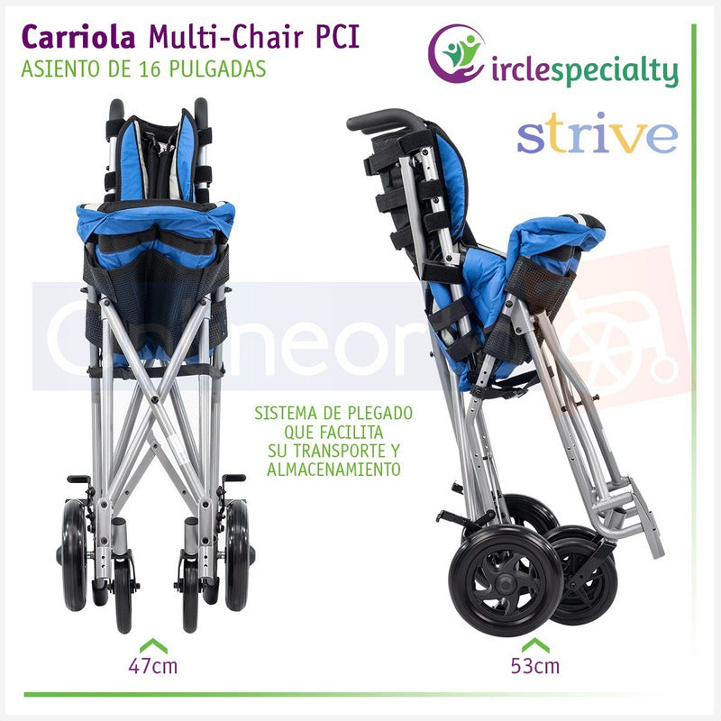 Silla De Ruedas Carriola Especializada Infantil Parálisis