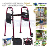 Andadera Ortopedica Adulto Con Ruedas Abatible Ajustable