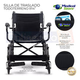 Silla De Ruedas Traslado Ligera Compacta Gris Medical Store