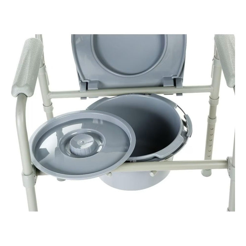 Silla Comodo Aumento Para Wc Baño Ducha 3 En 1 Plegable