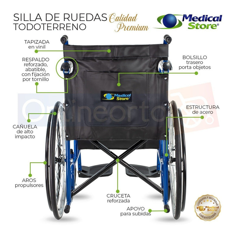 Silla De Ruedas De Lujo Plegable Compacta Americana Drive M