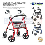 Andadera Ortopedica Rollator Asiento Silla Adulto Todo Terre