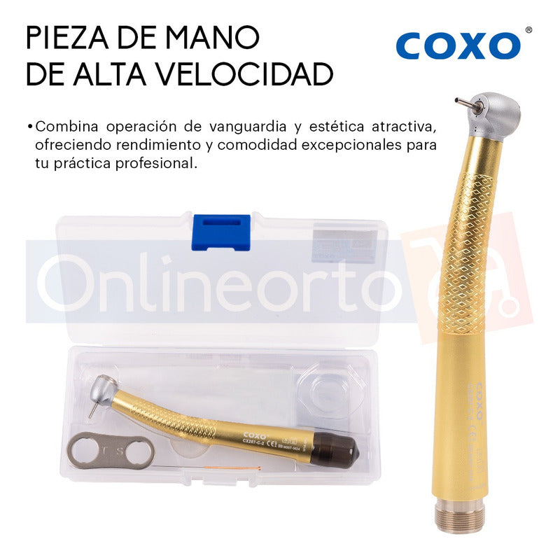 Pieza De Mano Dental Alta Velocidad Push Boton Colores