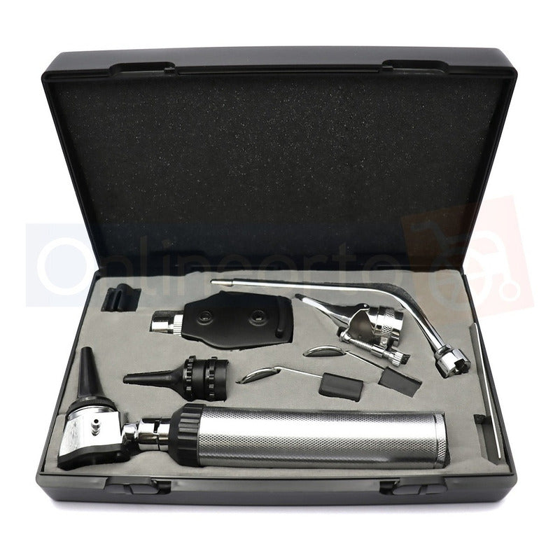 Estuche De Diagnostico Oftalmoscopio Otoscopio Luz Led