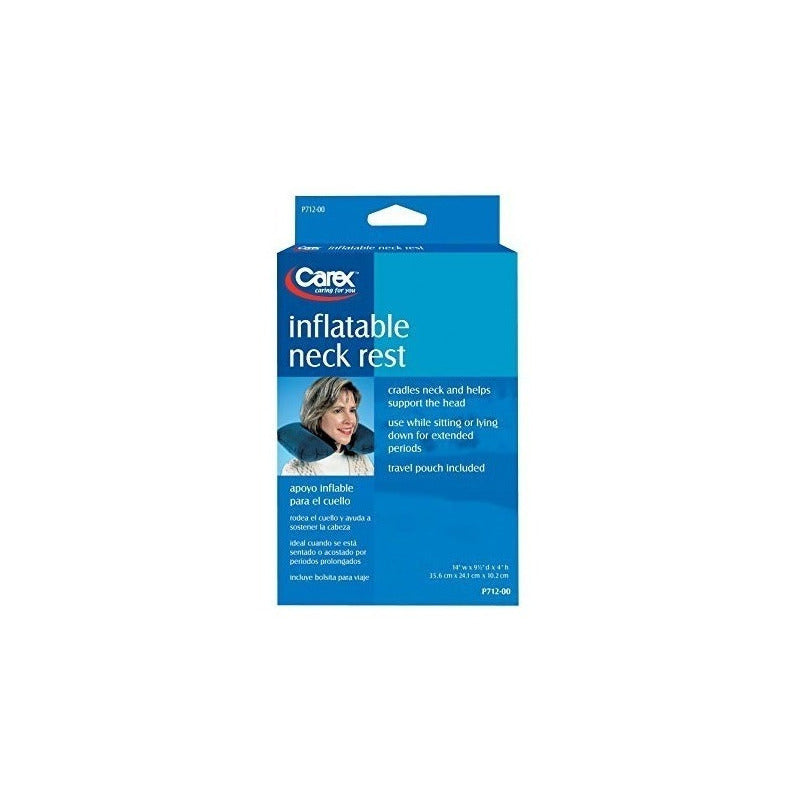 Almohada Cojin Inflable Cuello Relajante Viaje Marca Carex