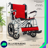 Silla De Ruedas De Lujo Plegable Compacta Todo Terreno Ms