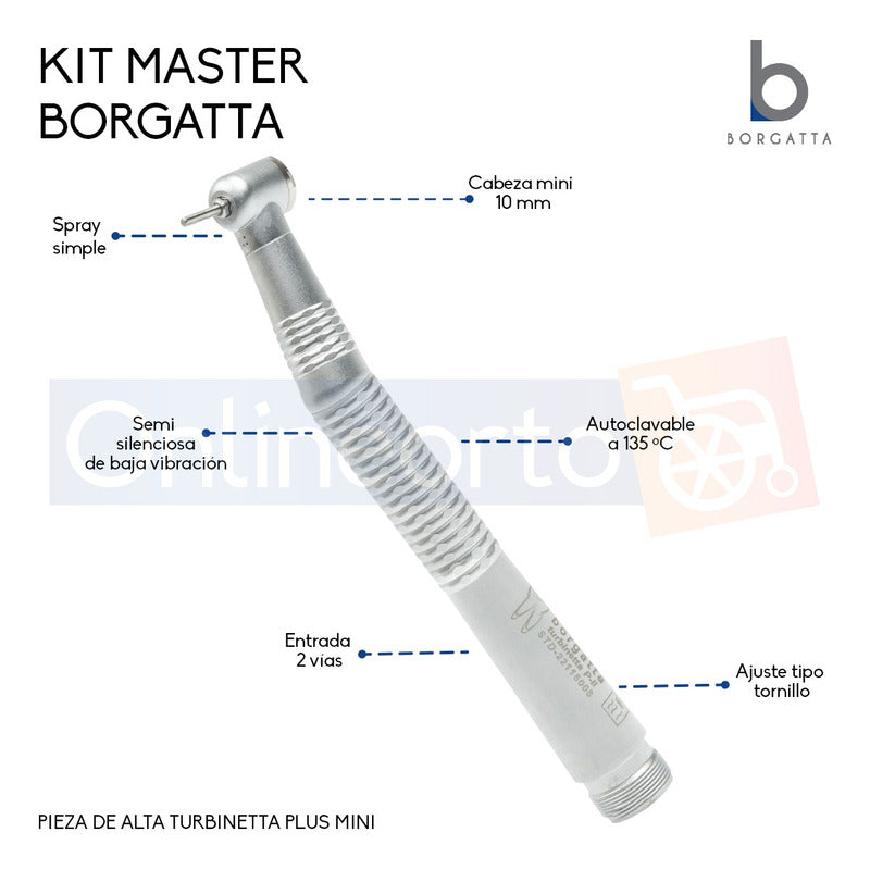 Kit Master Dental Dos Piezas De Alta Una De Baja Contrangulo