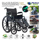 Silla De Ruedas Compacta Todo Terreno Plegable Acero