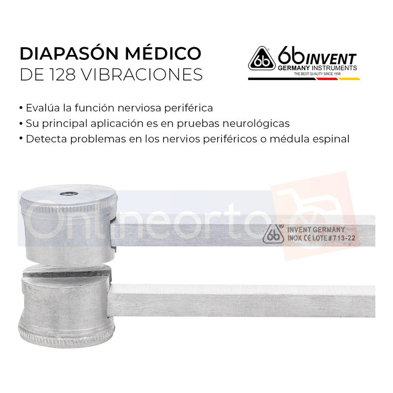 Diapasón Para Diagnóstico Instrumental Médico 128 C