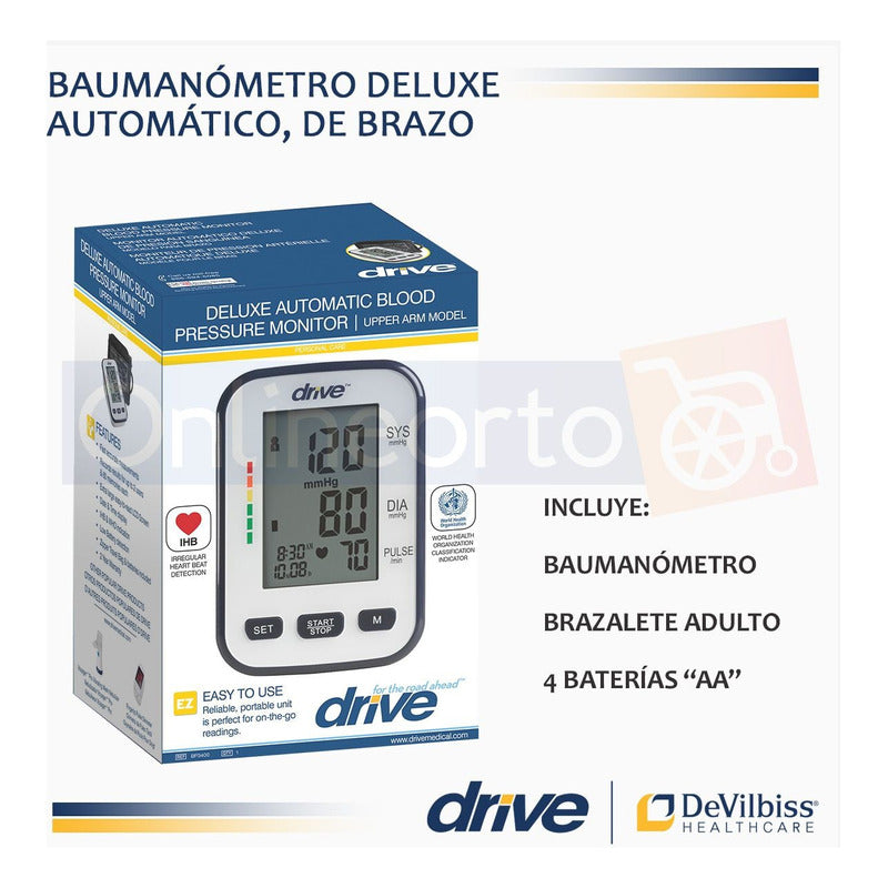 Baumanometro Automatico Digital Para Brazo Lujo Drive Medica