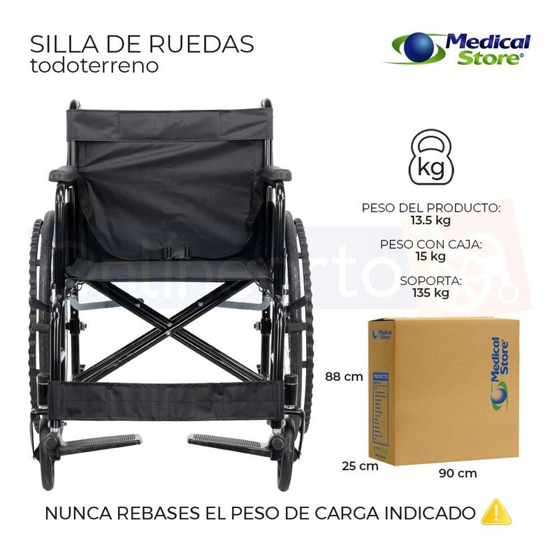 Silla De Ruedas De Lujo Plegable Compacta Todo Terreno Drive