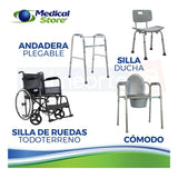 Silla De Ruedas  Andadera Aluminio  Silla Ducha Y Comodo