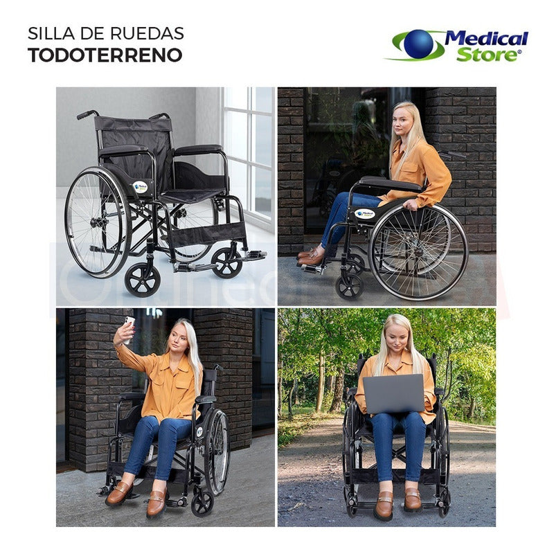 Silla De Ruedas De Lujo Plegable Compacta Todo Terreno Drive
