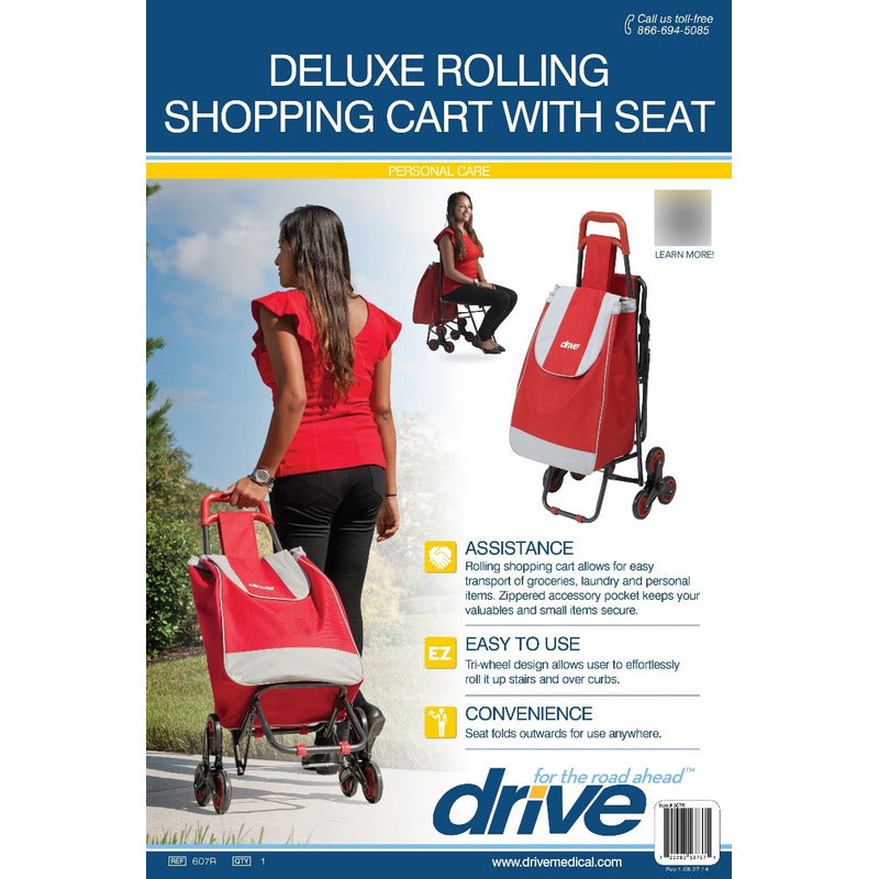 Carrito Para Compras De Lujo Con Asiento Marca Drive