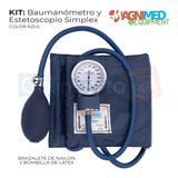 Kit Baumanometro Estetoscopio Simple Estuche Varios Colores