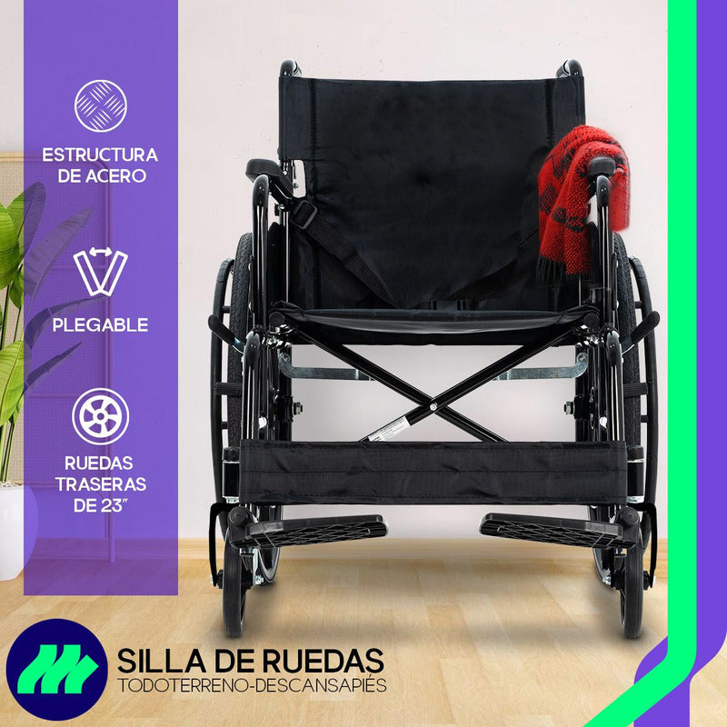 Silla De Ruedas De Lujo Plegable Compacta Todo Terreno Drive