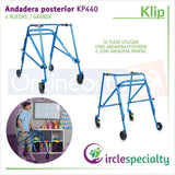 Andadera Posterior Klip Especializada Grande 4 Ruedas