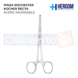 Pinza Rochester Kocher Recta De 14 Cm Acero