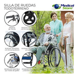 Silla De Ruedas Plegable Aluminio Descansapies Envio Gratis