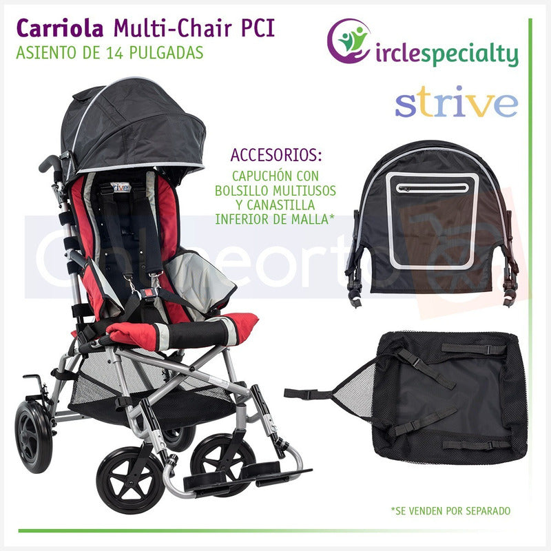 Silla De Ruedas Carriola Pci Especializada Infantil