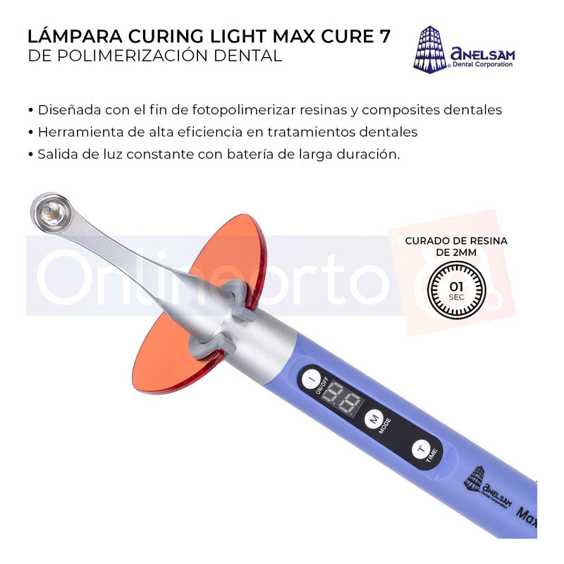 Lámpara De Fotocurado Led Para Resinas Dental Inalambrica