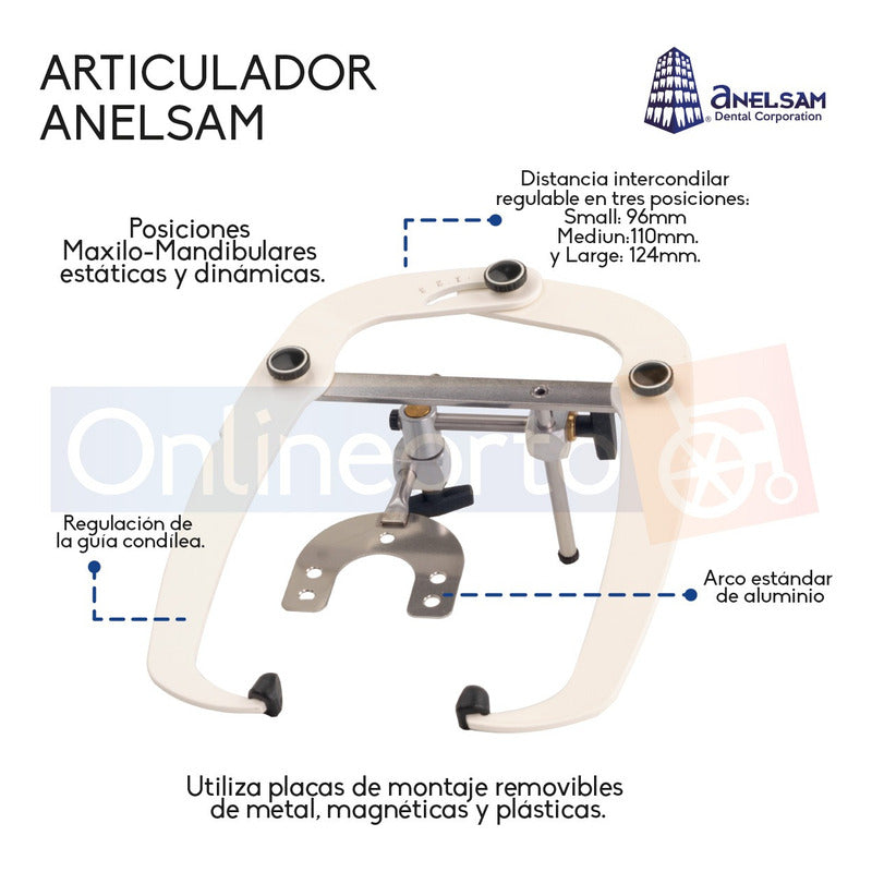 Articulador 3 Precision Ajustable Anelsam