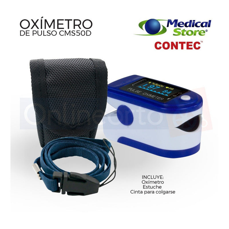 Oximetro De Pulso De Dedo Adulto Pediatrico Digital Portatil