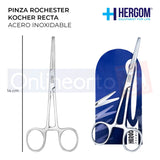 Pinza Rochester Kocher Recta De 14 Cm Acero