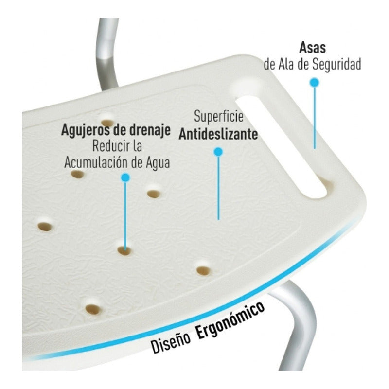 Silla Ducha Para Bañarse Antiderrapante Ortopedica