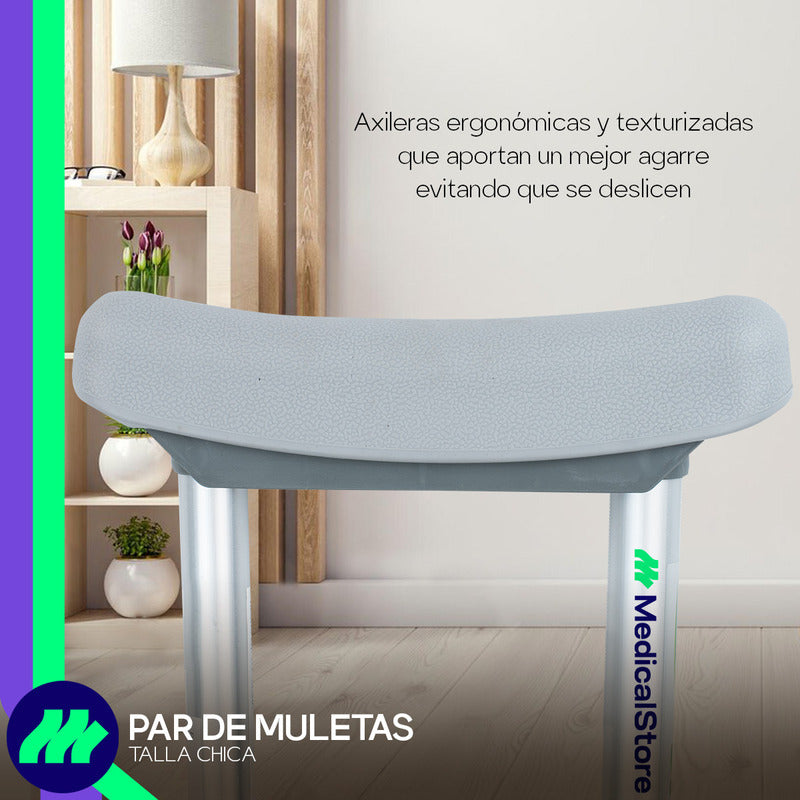 Muletas Axilares Ajustables De Aluminio Ch-m-g Medical Store