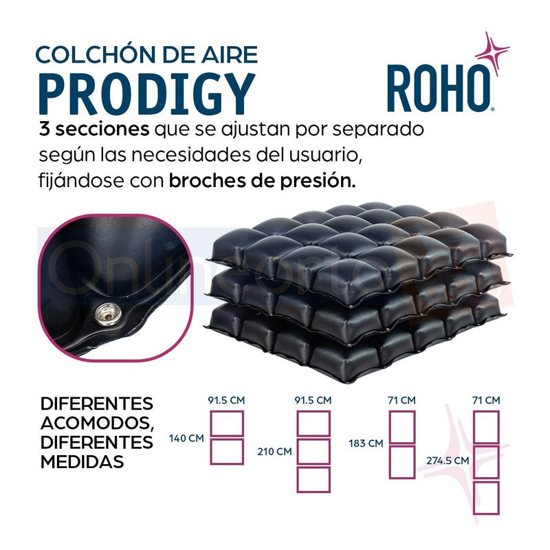 Colchón  Roho Prodigy De 3 Secciones