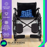 Silla De Ruedas Todo Terreno Neumática Con Elevapiernas