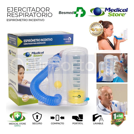 Ejercitador Pulmonar Espirometro Incentivo