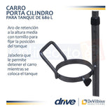 Carrito 680 Litros  Porta Cilindro  De Oxigeno Drive Medical