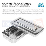 Caja Metalica Grande Instrumental Inox 20 X 10 X 4 Cm