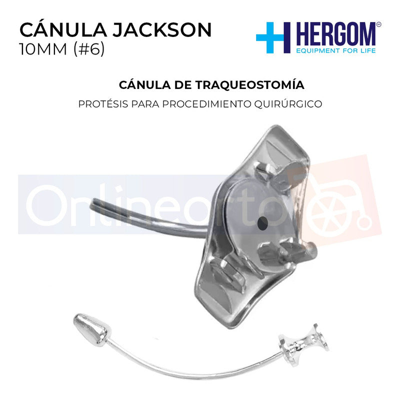 Cánula Para Traqueotomía Jackson Laminado En Plata