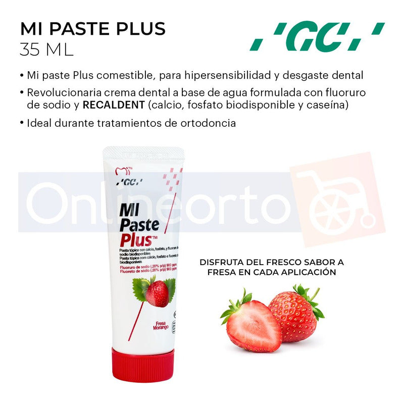 Mi Paste Plus Crema Recaldent Sensibilidad Dental Gc