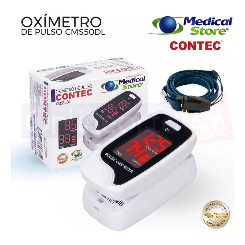 Oximetro De Pulso De Dedo Adulto Pediatrico Digital Portatil