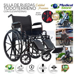 Silla De Ruedas Compacta Todo Terreno Plegable Acero