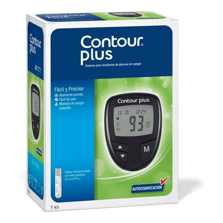 Kit Glucómetro Contour Plus Con 5 Piezas