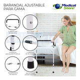 Barandal Auxiliar Para Cama Seguridad Soporte Medical Store