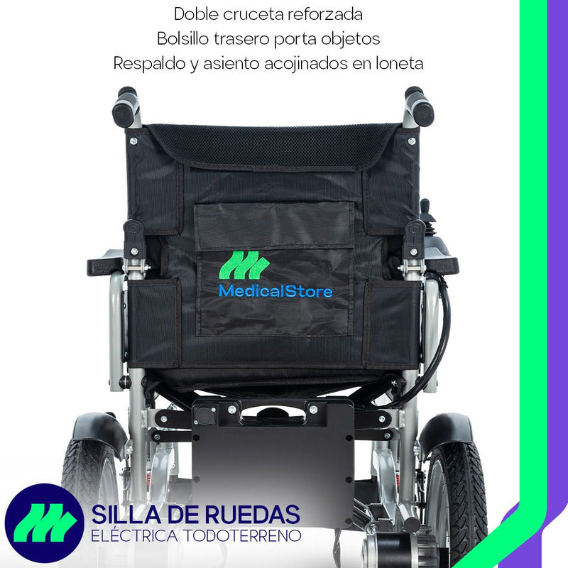 Silla De Ruedas Eléctrica Aluminio Ligera Plegable Todo Terr