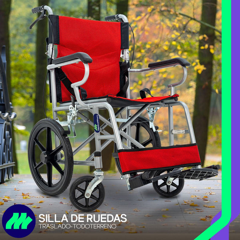 Silla De Ruedas De Lujo Plegable Compacta Todo Terreno Ms