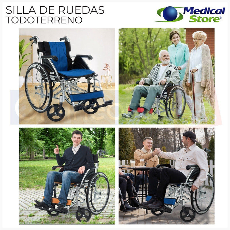 Silla De Ruedas De Super Lujo Ligera Aluminio Medical Store