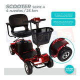 Silla De Ruedas Lujo Scooter Eléctrico 4 Ruedas