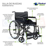 Silla De Ruedas De Lujo Plegable Compacta Todo Terreno Drive